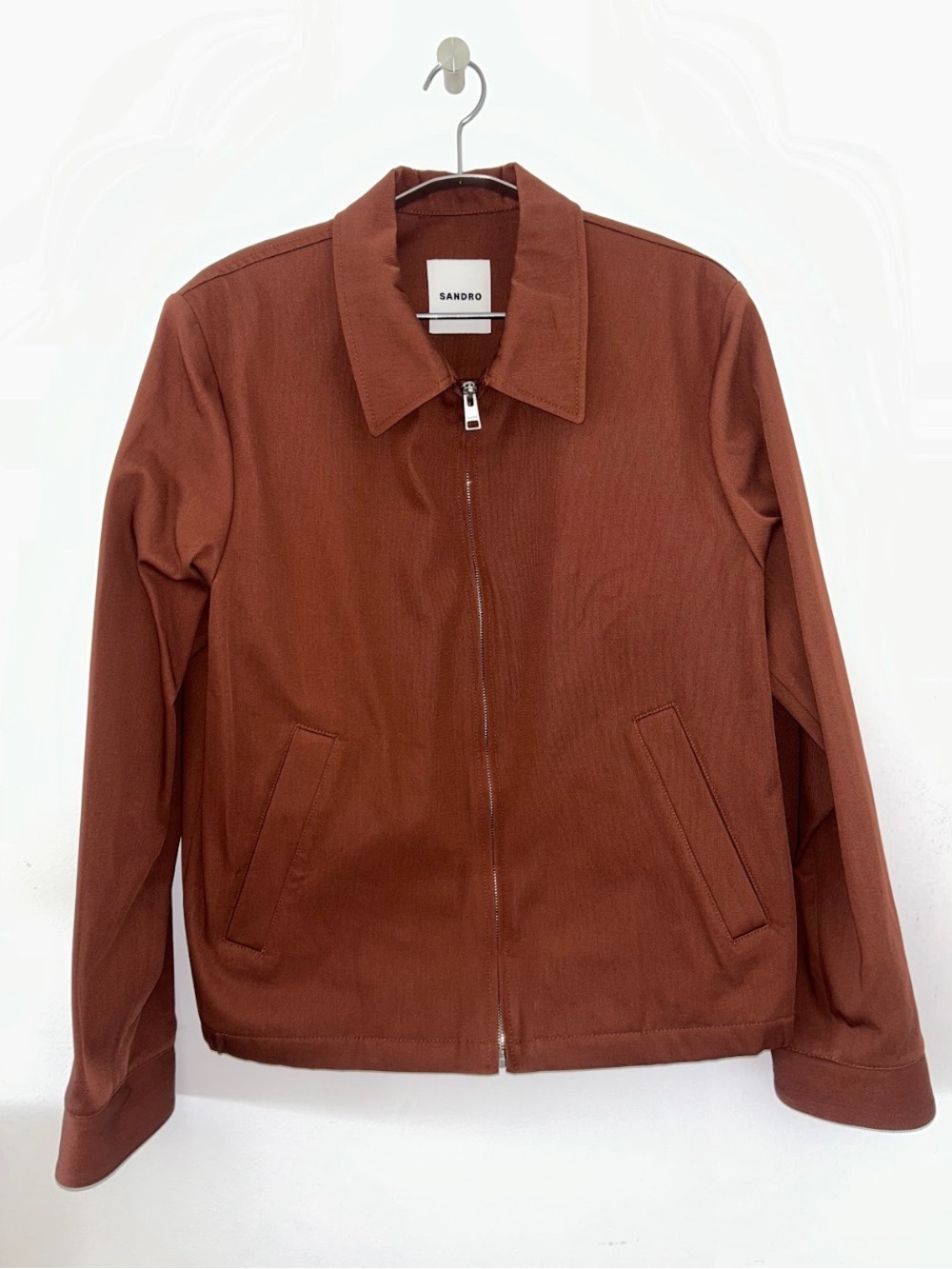 Sandro Men's Zip Jacket in Rust